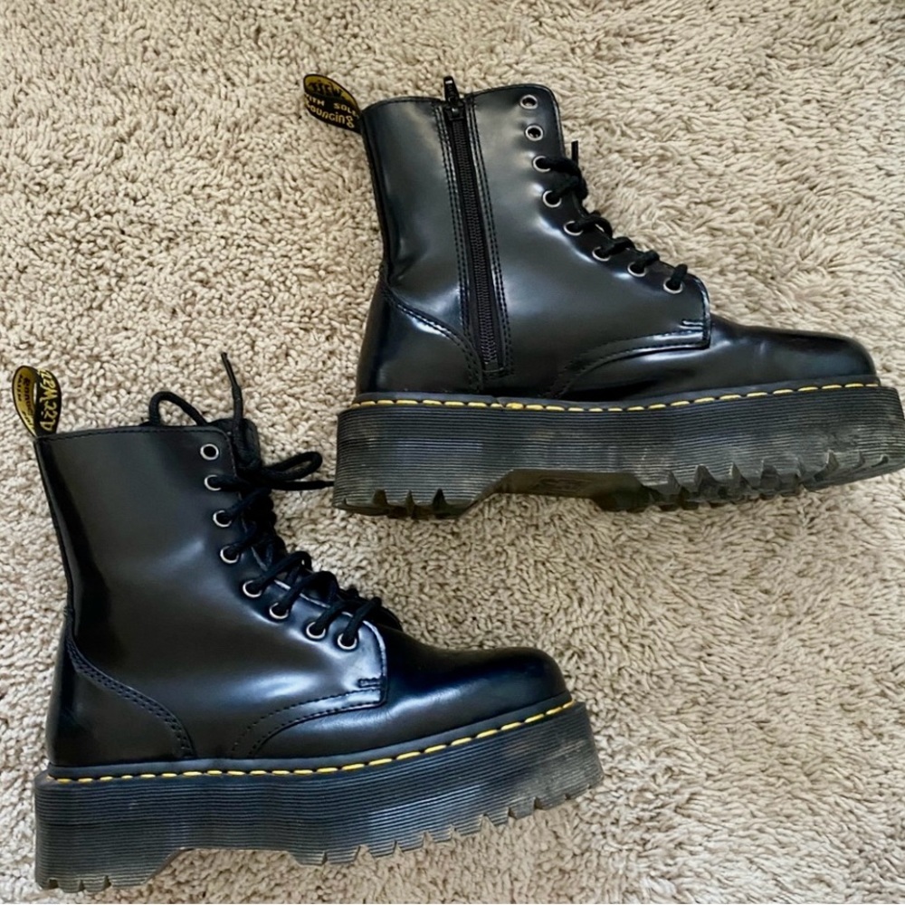JADON BOOT SMOOTH LEATHER PLATFORMS Dr.Martens - Picture 4 of 7